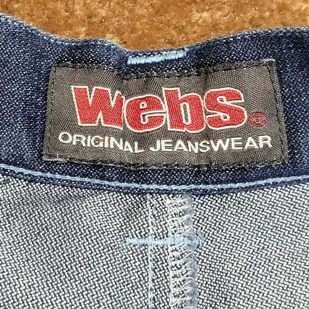 Webs Jeans Men's‎ Size 36 Shorts Dark Denim Red Label Y2K Grundge Hip Hop